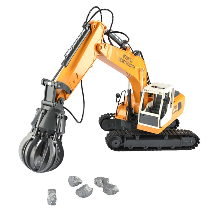 Двойной E E561 003 RC экскаватор сплав 3 в 1 инженер робот автомобиль с металлическим