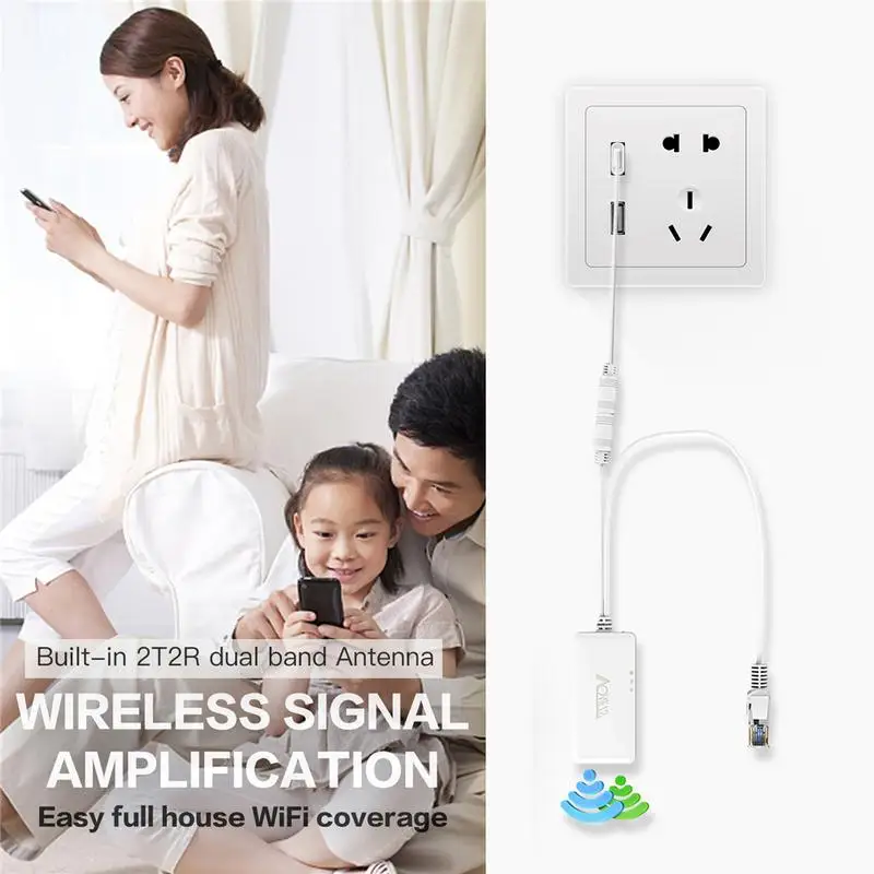 

For VONETS Dual-Band 5G/2.4G Wireless Bridge 900Mbps Transmission Rate