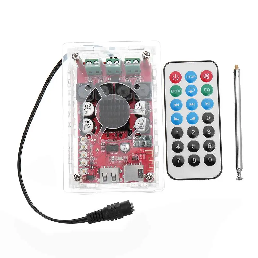 LEORY DC 12 24 V TPA3116 цифровой усилительная плата bluetooth USB TF карты MP3 декодирования FM