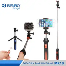 Benro MK10 настольная 4 в 1 Выдвижная селфи палка Live Holder Bluetooth пульт дистанционного управления для IPhone GoPro Huiwei MI Phone