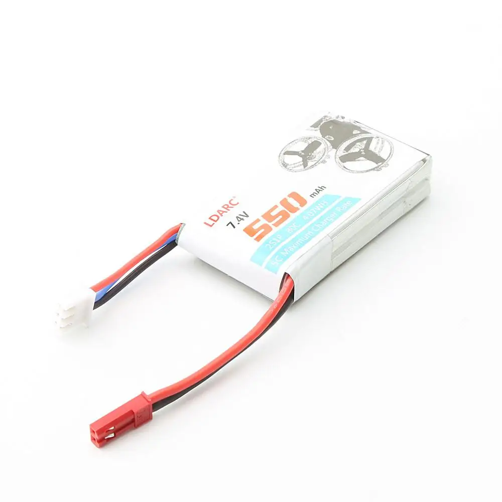 4 шт. LDARC 550 мАч 2S 7 В 80C/160C Lipo батарея JST Plug Micro aircraft Mini Quadcopter FPV Racing Drone babyhawk|Детали и