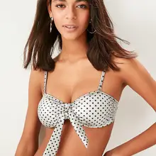 Trendyol горошек бикини без бретелек Топ TBESS19WC0022