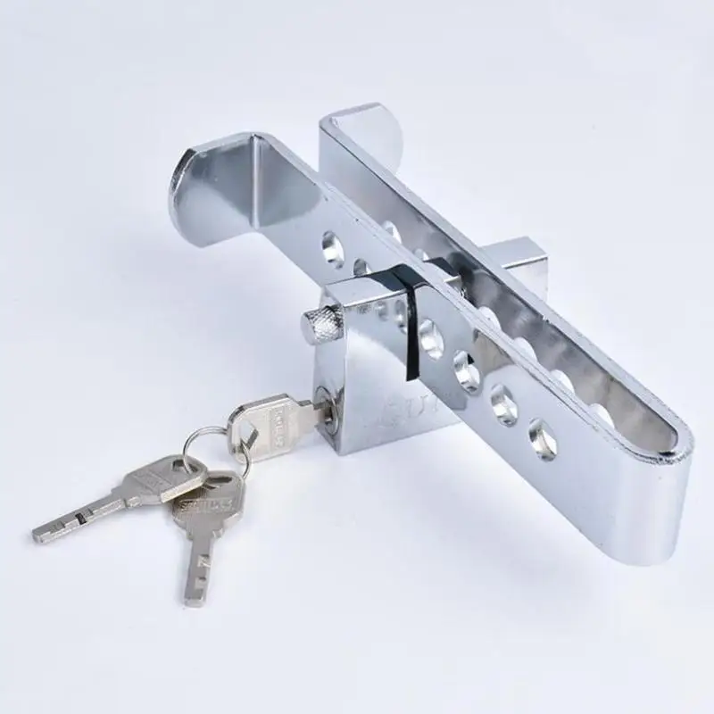 

Universal Stainless Auto Car Brake Clutch Pedal Lock Universal Anti-Theft Strong Security For Cars Trucks Clutch Pedal