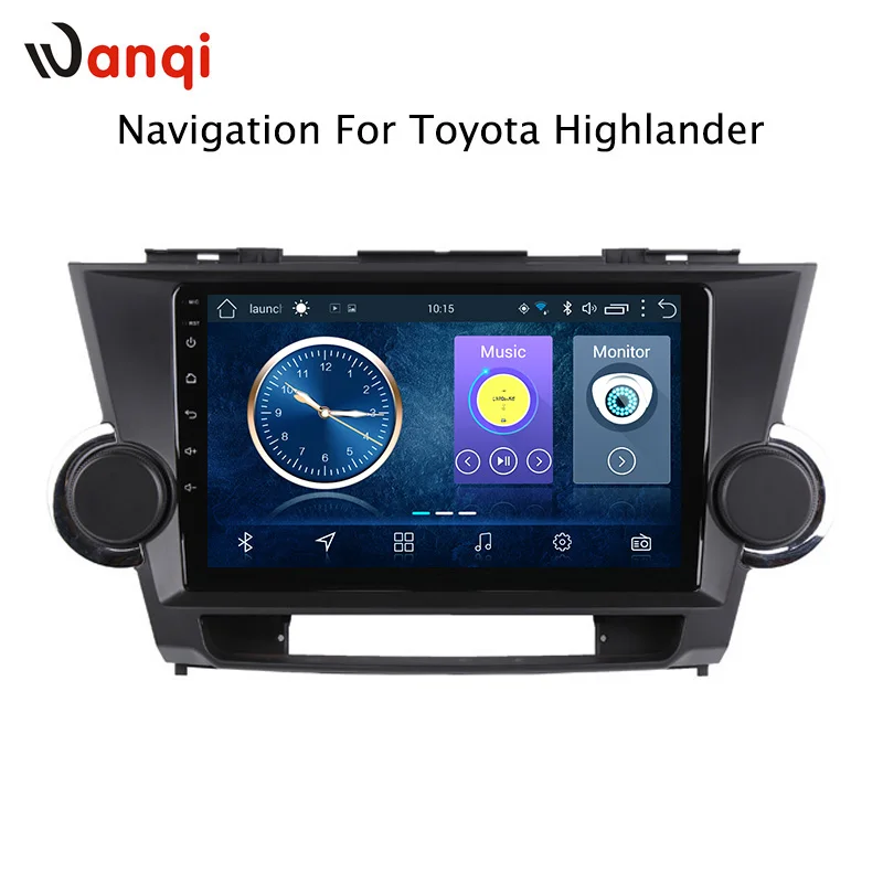 

9 inch Android 8.1 full touch screen car multimedia system for Toyota highlander 2009-2014 car gps radio navigation