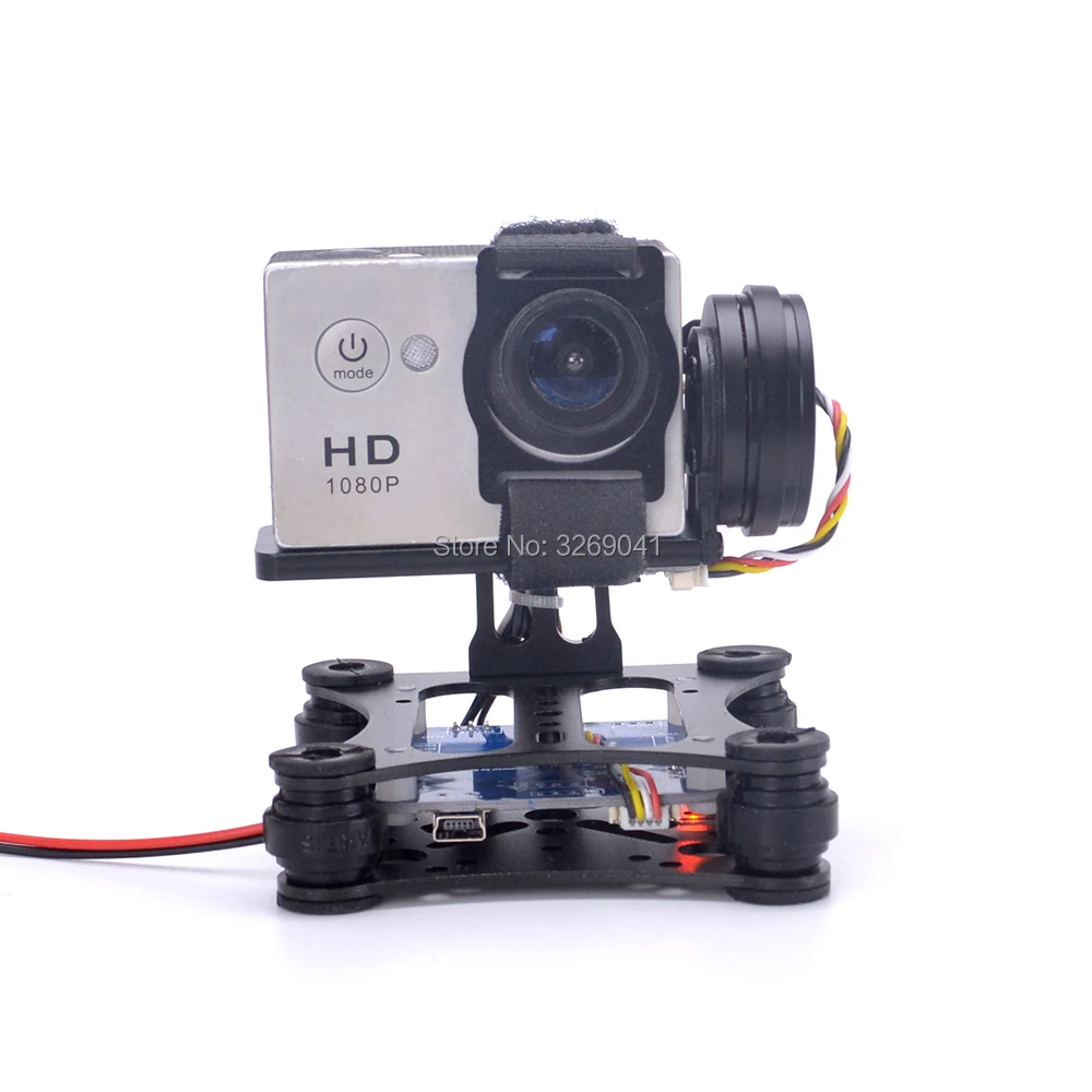 2 оси бесщеточный карданный легкий аэрофотосъемка Gimbal plug and play для Gorpro SJ4000 Xiaomi Xiaoyi DIY Drone S500 S550