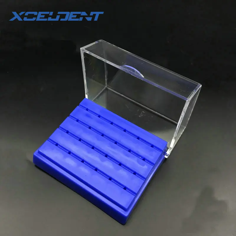 

1pc Dental 24 Hole Holder Box Case For Diamond High Speed Handpiece Bur Drill