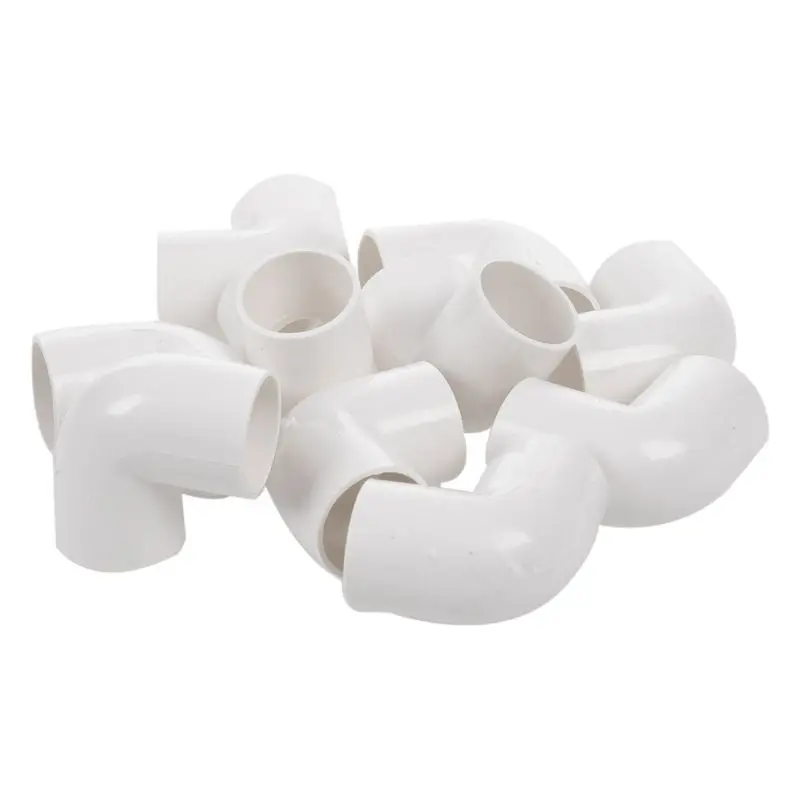 

Pvc Pipe Connector 10 Parts 20mm Inner Diameter 90 Degree Angle White