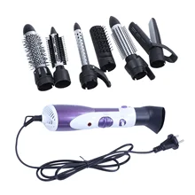 EAS-Kemei KM-585 Seven in one multi-function hair dryer Purple