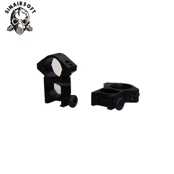 

2pcs/lot 20mm Weaver Rail 25.4mm Scope Ring High Mounts Black Free Shipping