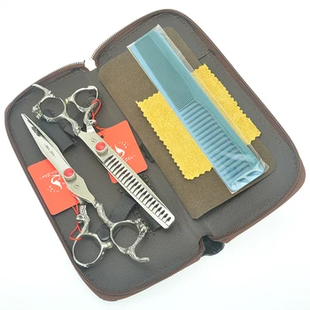 

Meisha 7.0 Inch Big Hairdresser's Scissors Set Dog Grooming Shears Salon Hair Cutting Scissors Thinning Trimming Clippers HA0478