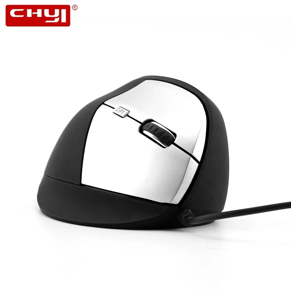 

CHYI Vertical Ergonomic Computer Mouse Wired Gaming Mause 1600DPI Adjustable Usb Gamer Upright PC Game Mice For Laptop Desktop