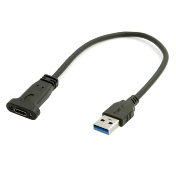 

10pcs/lot USB-C USB 3.1 Type C Female to USB 2.0 A Male Data Cable for Laptop Tablet Mobile Phone