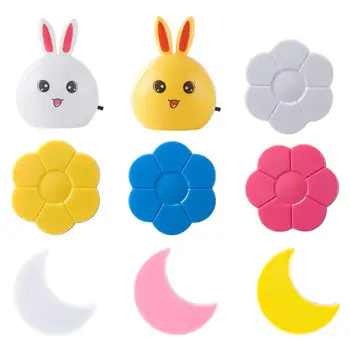 

Mini Creative LED Small Night Light Soft Light Smart Light Switch Control Zero Radiation Induction Bedside Lamp Extra long usage