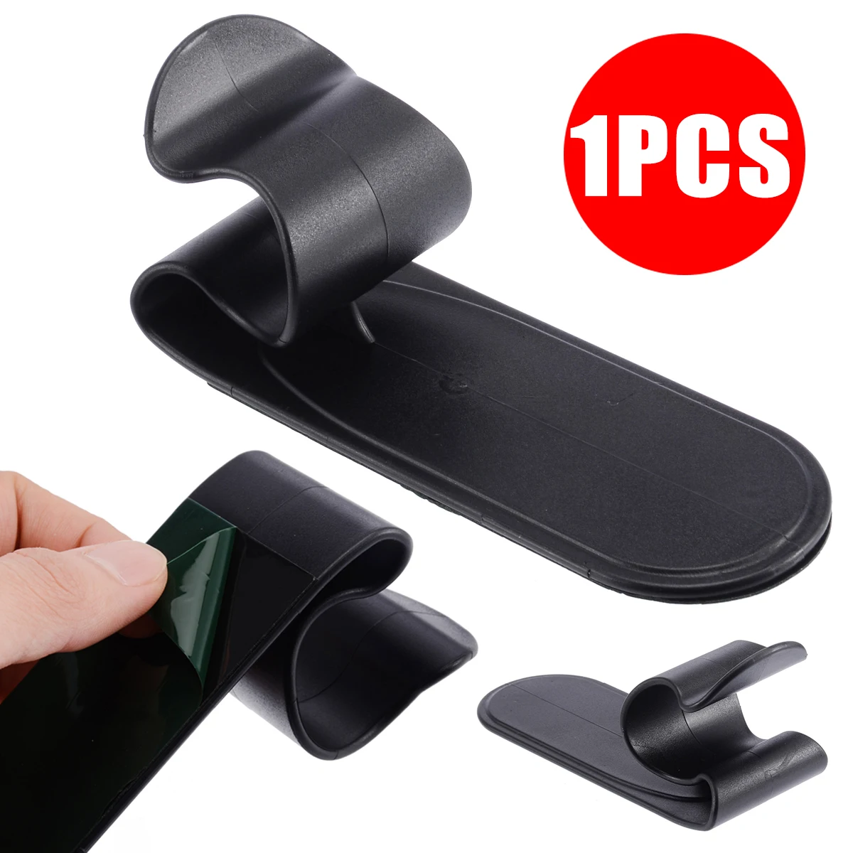 

Treyues 1x Universal Car/Home Umbrella Hook Holder Hanger Clip Fastener Black Car Interior Accessories