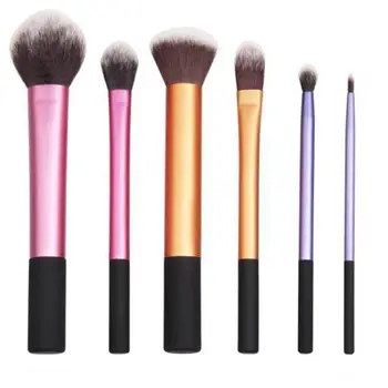 

6pc Makeup Brush Brush Cosmetic Set 3 color makeup brushes 3 different sizes