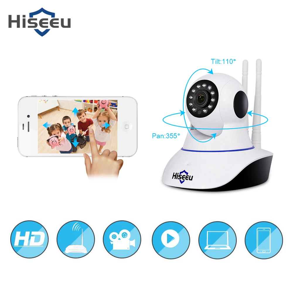 

Hiseeu 1080P IP Camera Wireless Surveillance Camera Wifi Home Security Camera 2MP IR Night Vision CCTV Camera P2P Baby Monitor