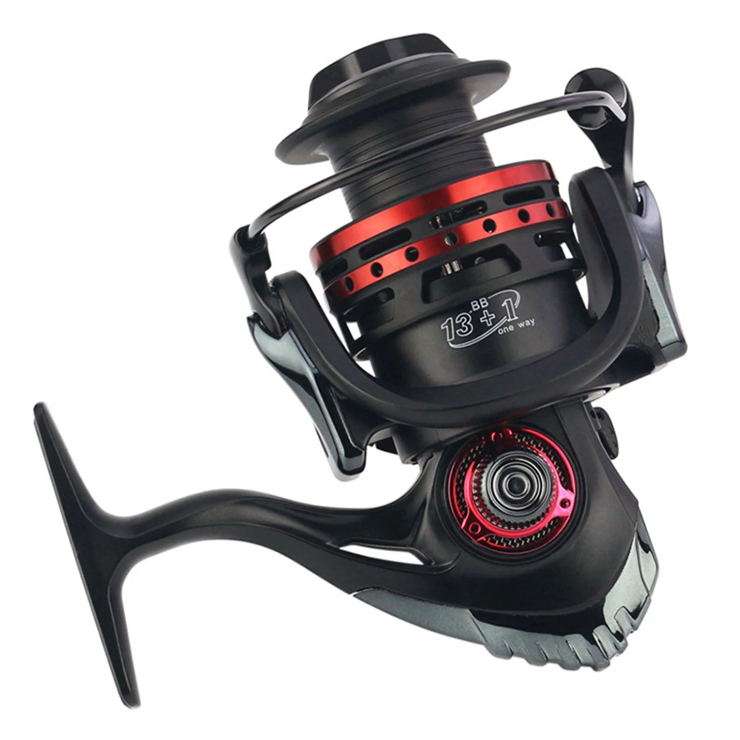 

Yumoshi Fishing Reel Carbon Drag 19Kg Metal Spinning Reel 13+1Bb Carp Fishing Reels Baitcasting Spinning Wheel