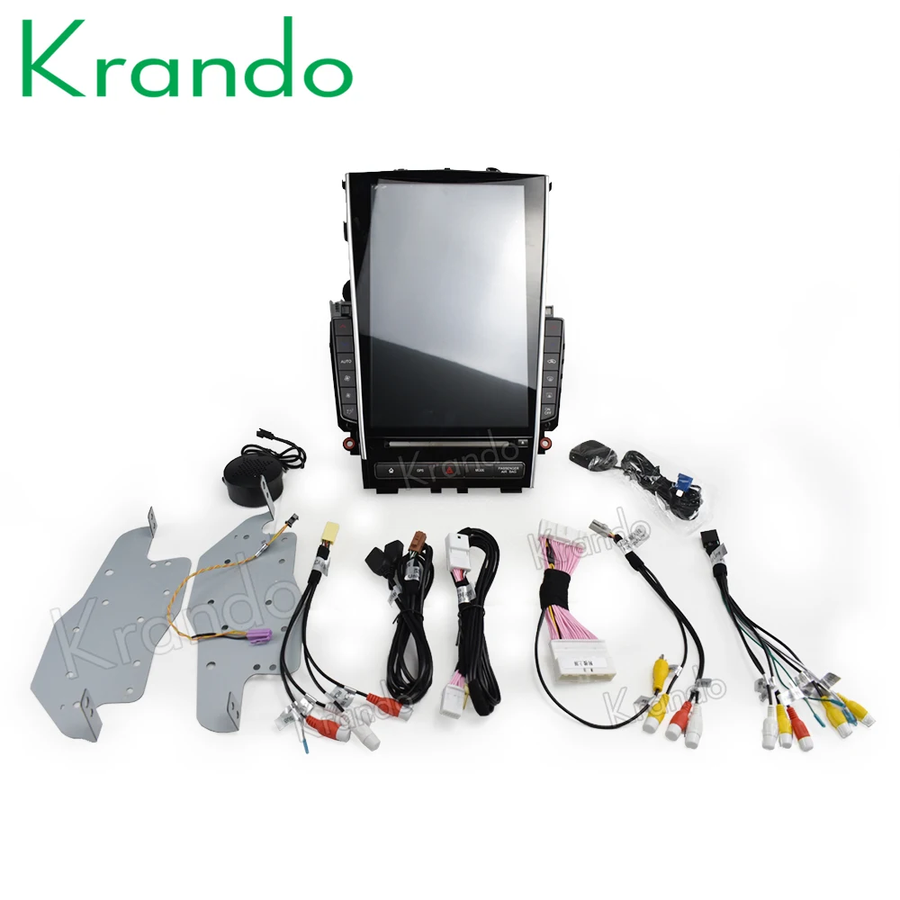 Discount Krando Android 8.1 12.1" Tesla Vertical screen car audio radio player for Infiniti Q50 Q50L gps navigation multimedia system BT 3
