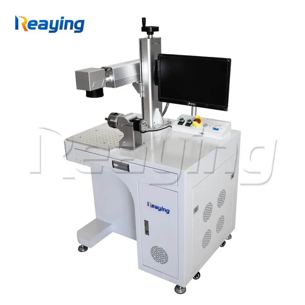 

50 watt desktop fiber laser marking machine working area 200x200mm engraving cutting machine CNC for metal and non-metal