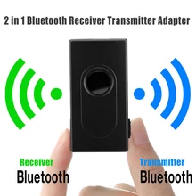 2 в 1 черный Bluetooth беспроводной музыкальный адаптер передатчик A2DP 3,5 мм стерео портативный приемник