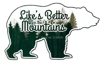 

3" Life's Better in the Mountains patches outdoor hiking camping Souvenir Camping Park badge Embroidered transfer christmas gift