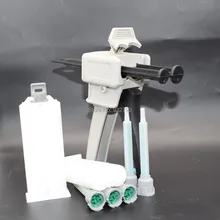 1:1 1:2 50 мл Дозирующий пистолет эпоксидная смола акриловый клей пистолеты дозаторы шпаклевые пистолеты+ 5 шт. смешивающее сопло+ 2 комплекта клеевой картридж