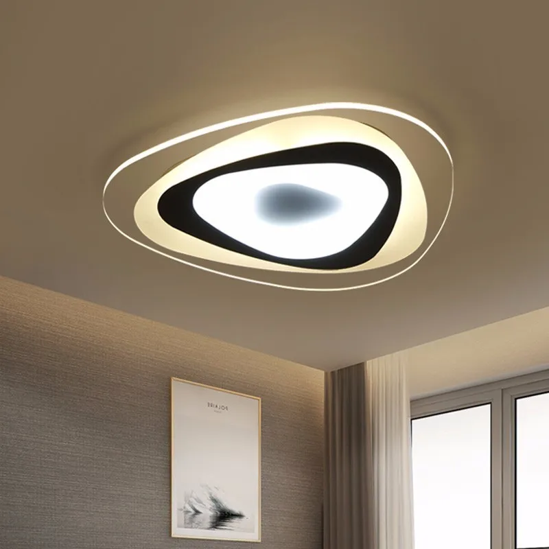 Современный светодиодный потолочный светильник для столовой, домашний простой светильник, акриловый абажур 1 см, лампа для спальни, Кухонные светильники