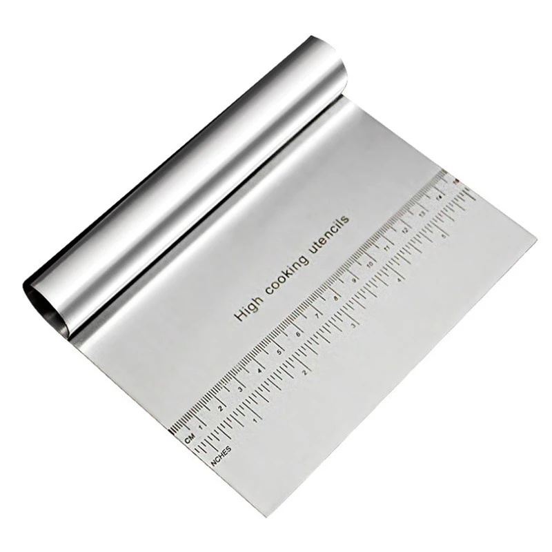 

Stainless Steel Bake Tool Scraper Scraping Panel With Scale Cake Cutting Board