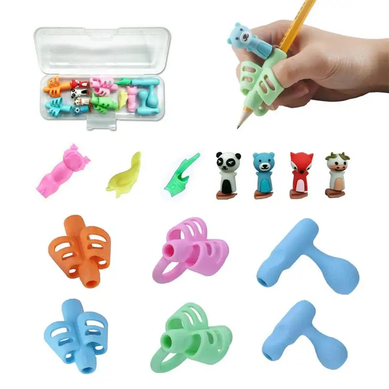 

Two-finger tightening device writing correction tool writing pen writing pen learning silicone baby children stationery gift set