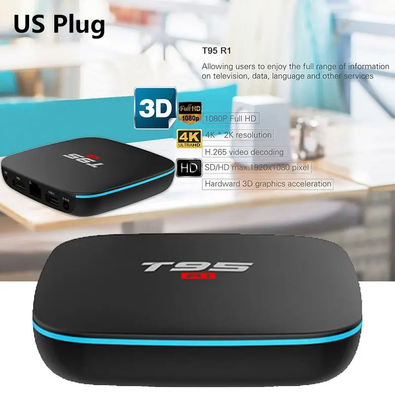 2018 Новый T95 R1 tv Box S905W Android 7 1 2G + 16G высокий четкий сетевой плеер|ТВ-приставки и