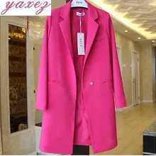 Короткий и длинный закрытый нагрудный женский костюм, Блейзер, куртка с капюшоном для девушек размера плюс, с карманами, деловой стиль