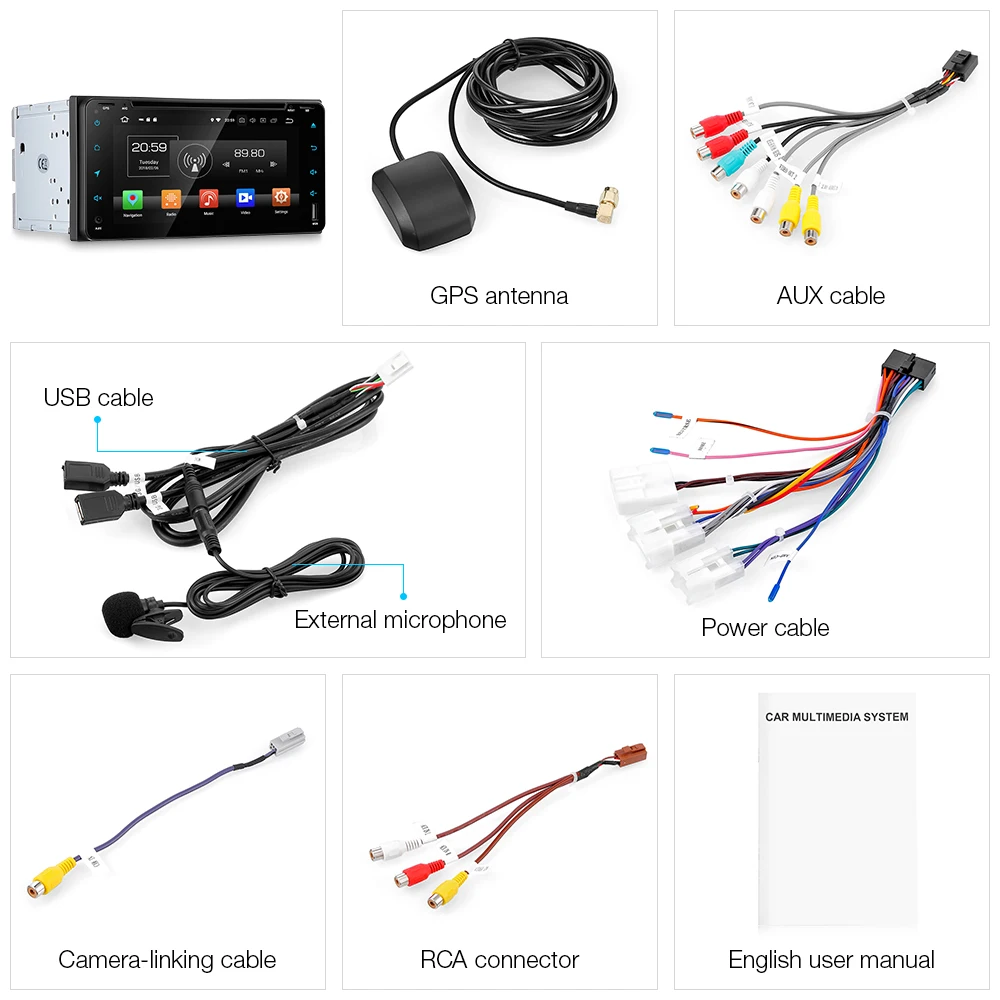 7 дюймов 2din Авторадио 1024X600 4 ГБ/32 ГБ 2 Din автомагнитола gps Android 8 0 Автомагнитола 4G WiFi
