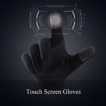 

Men's Genuine Leather Gloves Real Sheepskin Black Touch Screen Gloves Button Fashion Brand Winter Warm Mittens
