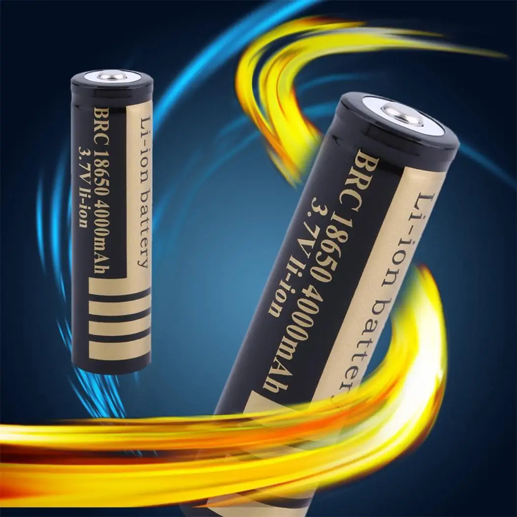 4 шт Профессиональный 18650 3,7 V 4000MHA прочный 18650. Литий-ионная аккумуляторная желтая литий-ионная батарея 4000 mAh