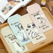 50 шт./лот красивые граффити w42 комплект красный 'забавные маленькие дети мешок школы Творческий Студент поставки милый конверт