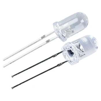 

50 Pcs 5mm Round White LED Light Emitting Diode Lamps