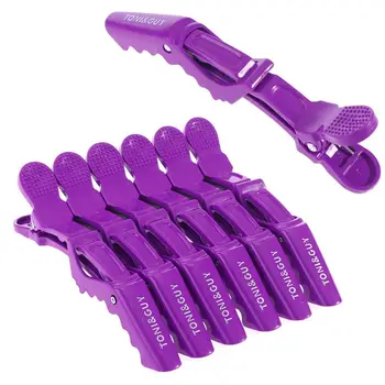 

6Pcs/set Alligator Hair Clips Hairdressing Section Crocodile Clamp Single Prong DIY Salon Hairpins Accessories