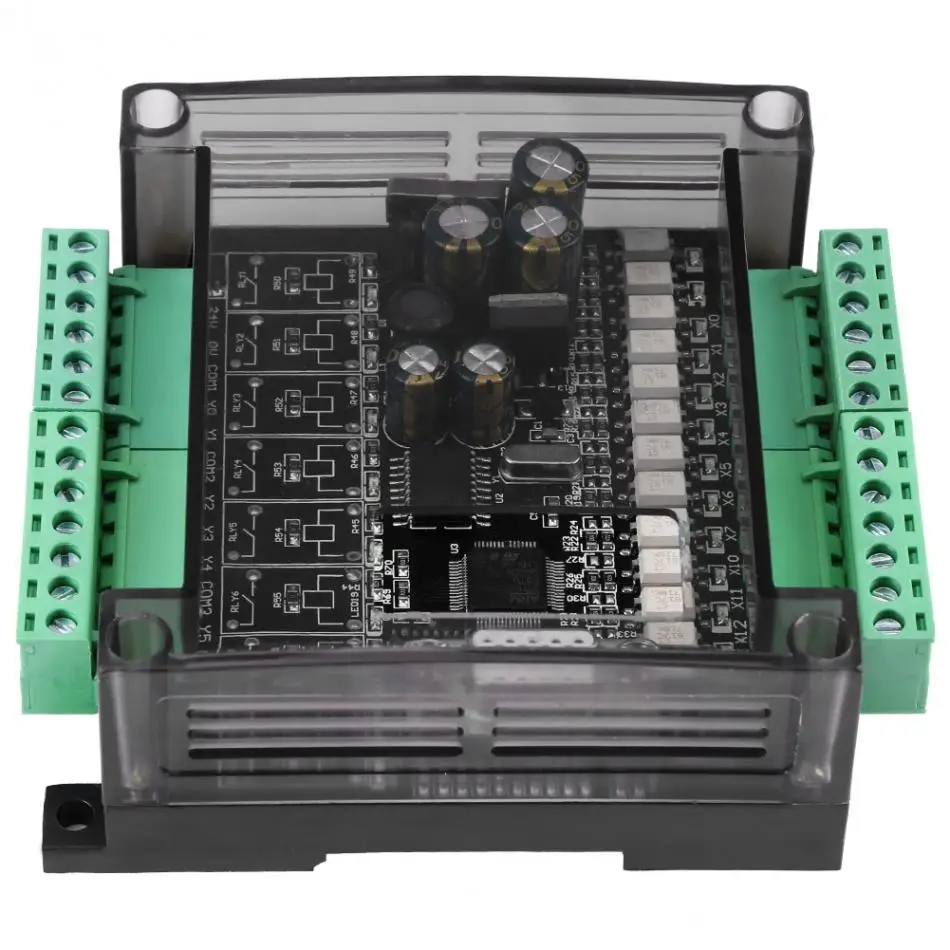 FX1N-20MT DC 24V PLC промышленная плата управления высокоскоростная машина шаговый двигатель управление Лер программируемый логический контроллер