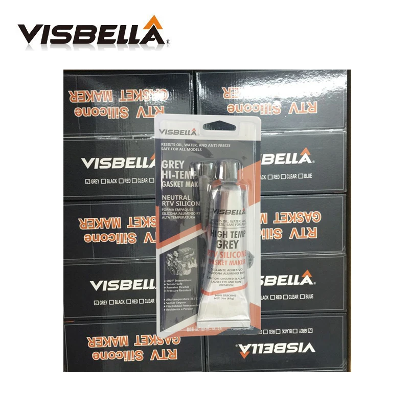 Buy VISBELLA 144pcs/carton RTV Grey Natural Gasket Maker High Temperature
