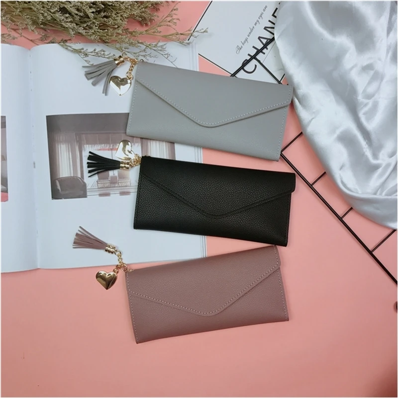 

Ladies Wallet Long Buckle Wallet Wild Multi-Function Wallet Retro Large Capacity Female Clutch Bag Multi-Function Wallet Fem