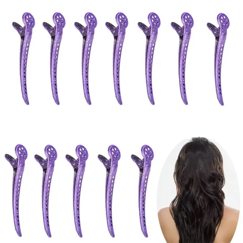 12pcs 9.5cm Single Prong Hair Clips for Women Girl Metal Prong Sectioning Aligator Clip Teeth Metal Purple Bow Accessories 12pcs 9.5cm Single Prong Hair Clips for Women Girl Metal Prong Sectioning Aligator Clip Teeth Metal Purple Bow Accessories