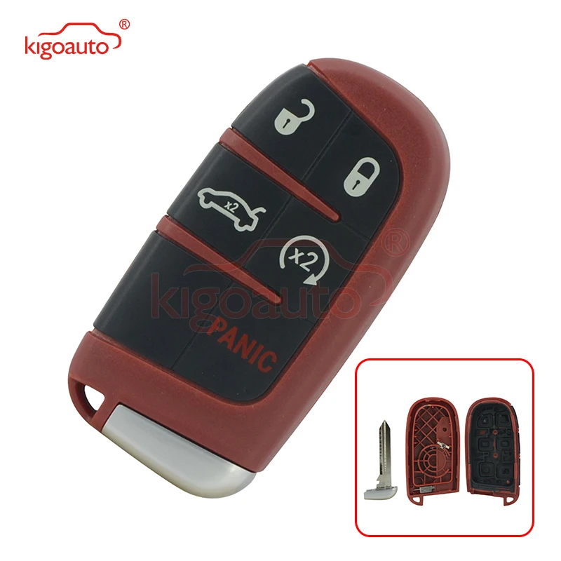 Kigoauto красный умный чехол для ключей 4 + 1 кнопка Dodge Charger Challenger Chrysler 300 M3N-40821302 |