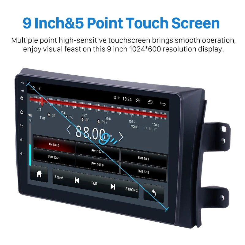 Seicane RAM 2GB Radio de coche para 2006-2012 Suzuki SX4 Android 81 9 pulgadas 2Din 2.5D pantalla G