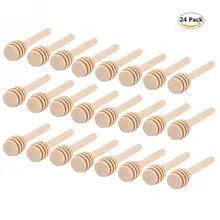 24 шт. деревянный легкий медовый ковш палочка для перемешивания стержень отлично подходит для моросения медового кленового сиропа растаявшего шоколада