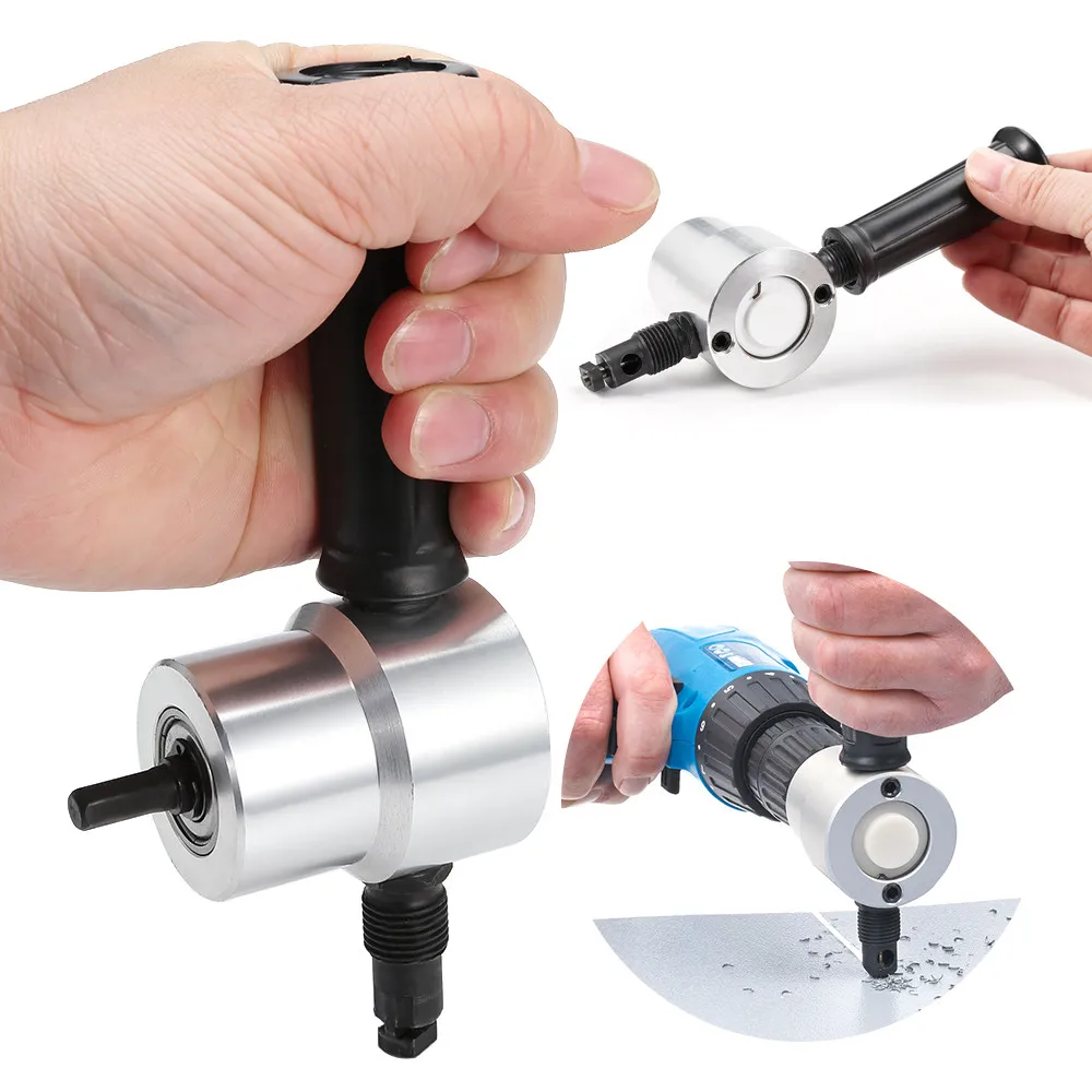 

Double Head Metal Sheet Nibbler Cutter Drill Tool With Iron Box