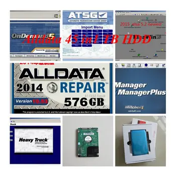

45 in1 with 1TB usb HDD 2019 Hot sales fit win7/8 Alldata 10.53+M tchell onde*mand 2015+manager+Vivid workshop data+elsawin 5.2