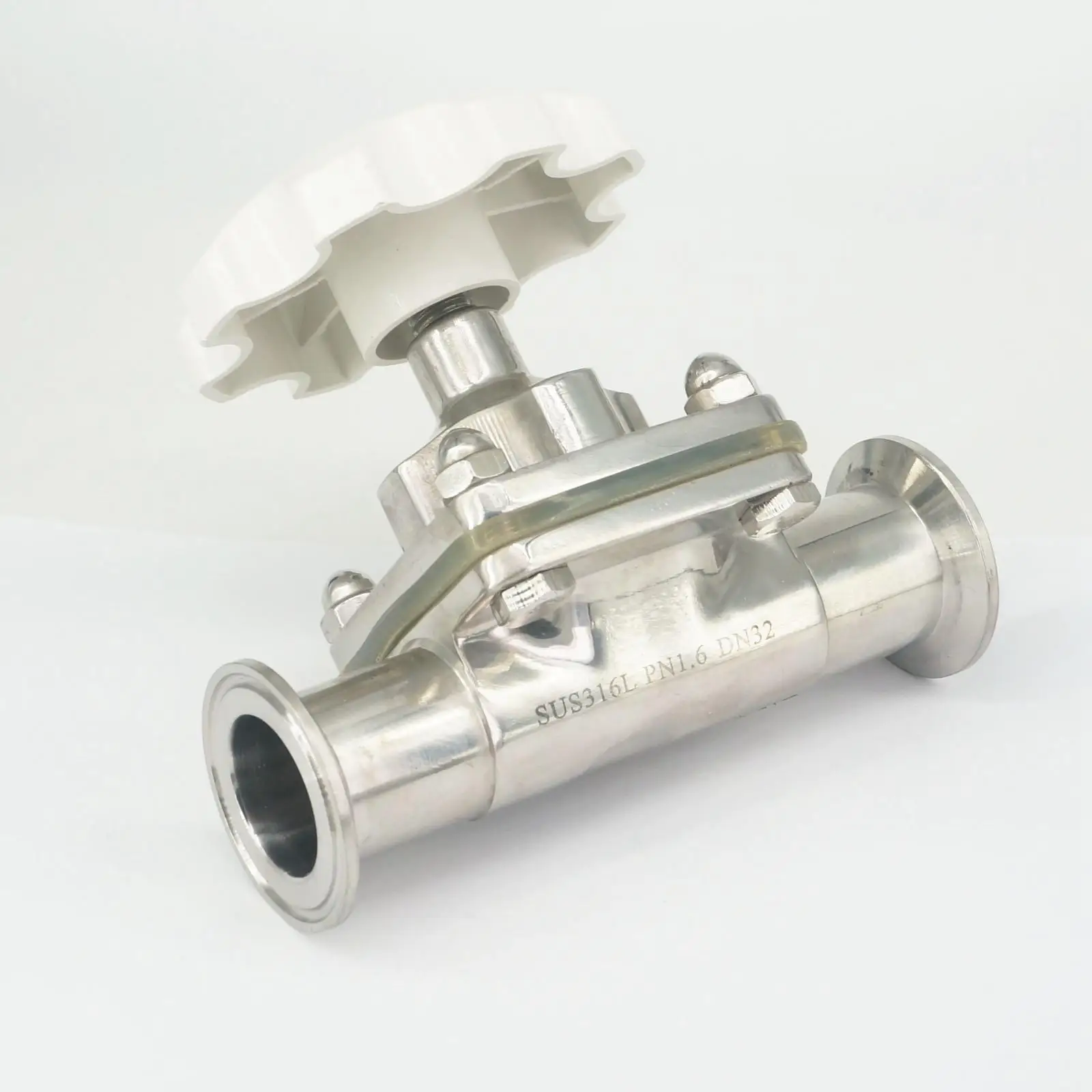 1 1/4" 32mm 316 Stainless Steel Sanitary 1.5" Tri Clamp Diaphragm Valve