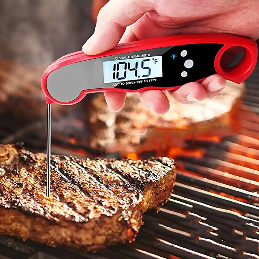 Digital Food Thermometer Temperature Waterproof Probe Meat Cooking Sensor Home Kitchen Tool