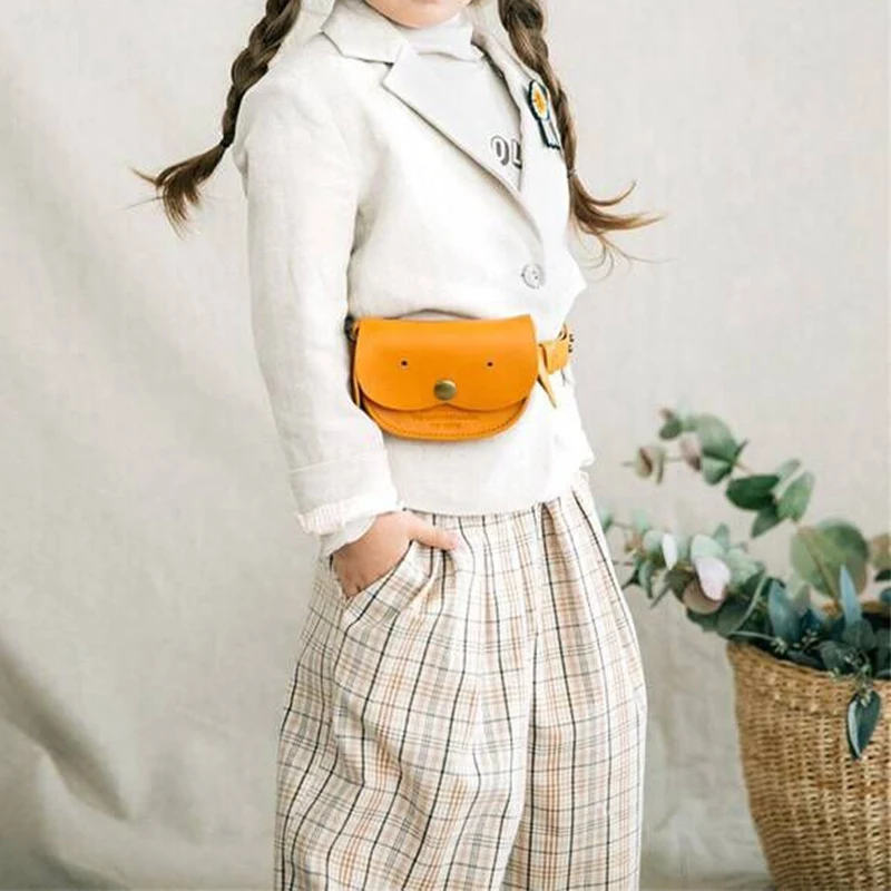 

New Korean Girls Cute Rabbit Waist Packs Kawaii Ears Waist Bags Children Baby Kids Cartoon Mini Coin Purse Child Bag