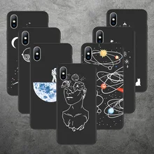 Силиконовый чехол Lovebay для iPhone 6, 6 s, 7, 8 Plus, X, XR, XS, Max, 5S, SE, мягкий чехол для телефона, луна, звезды, планета, задняя крышка, чехол для iPhone X